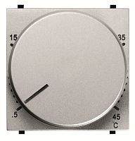 Терморегулятор механический с датчиком без рамки ABB Zenit 0С +45С N2240.3 PL серебро картинка